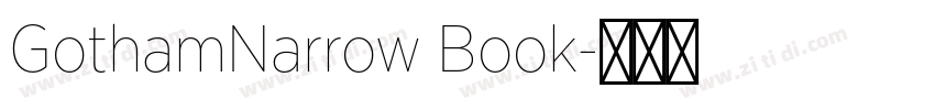 GothamNarrow Book字体转换